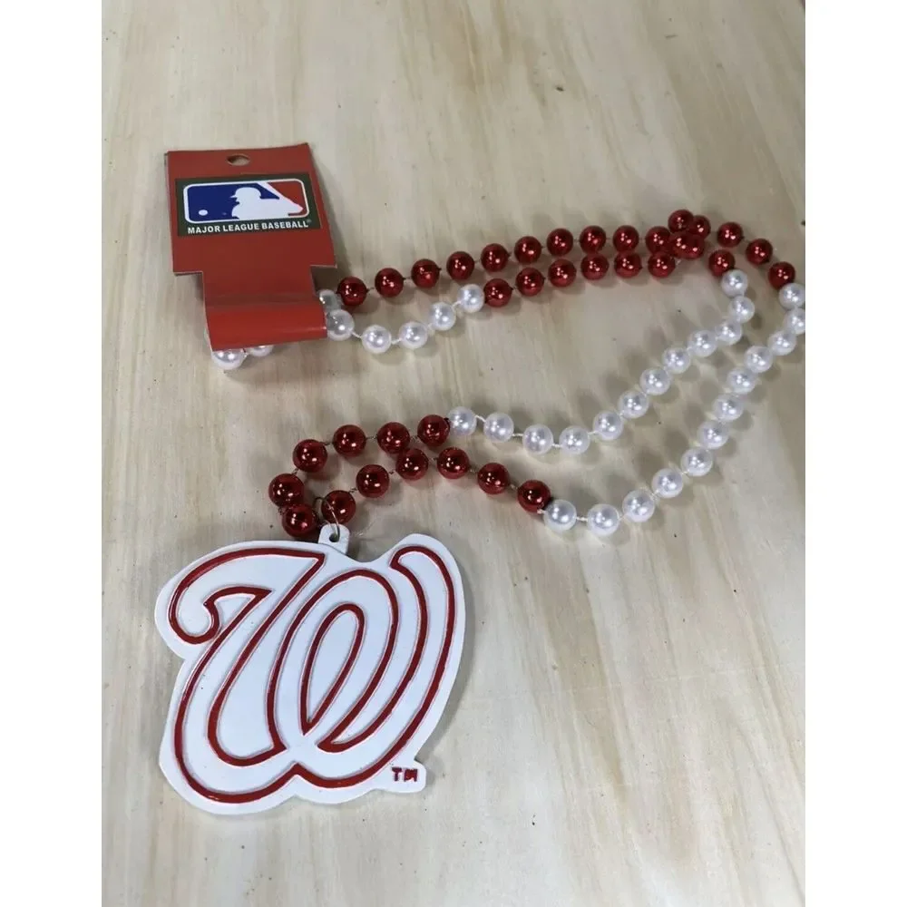 Washington Nationals Baseball MLB Mardi Gras Beads‎ Team Logo New